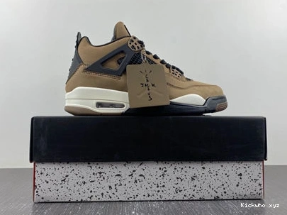 Retro AJ4- x ZeroBulk  Jordan Air 3936 Travis 4 Scott Brown 1026